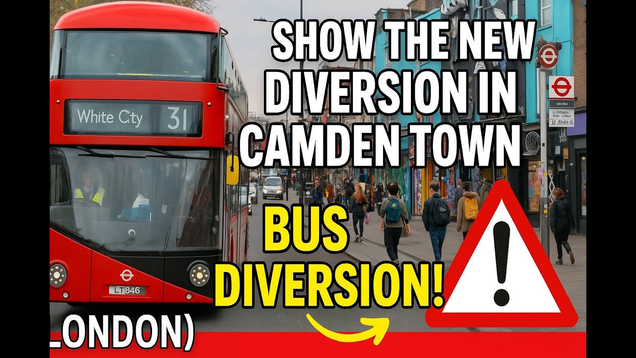Showing the NEW Diversion at Camden Town in the Pimlico Map!!