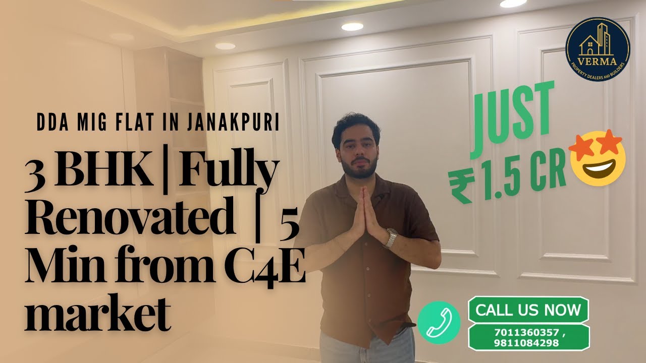 Is This ₹1.5 Cr 3BHK DDA Flat in Janakpuri the BEST Deal in West Delhi?