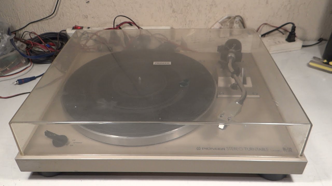 BANDEJA GIRADISCOS TORNAMESA TURNTABLE PIONEER PL-512 JAPAN 1978 RESTAURACION P1