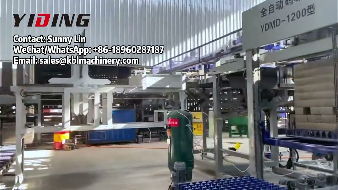Smart manufacturing starts here, automated brick making machines work with stacking cubers