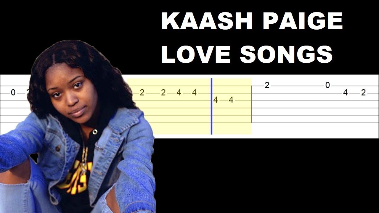 Kaash Paige - Love Songs (Easy Guitar Tabs Tutorial)