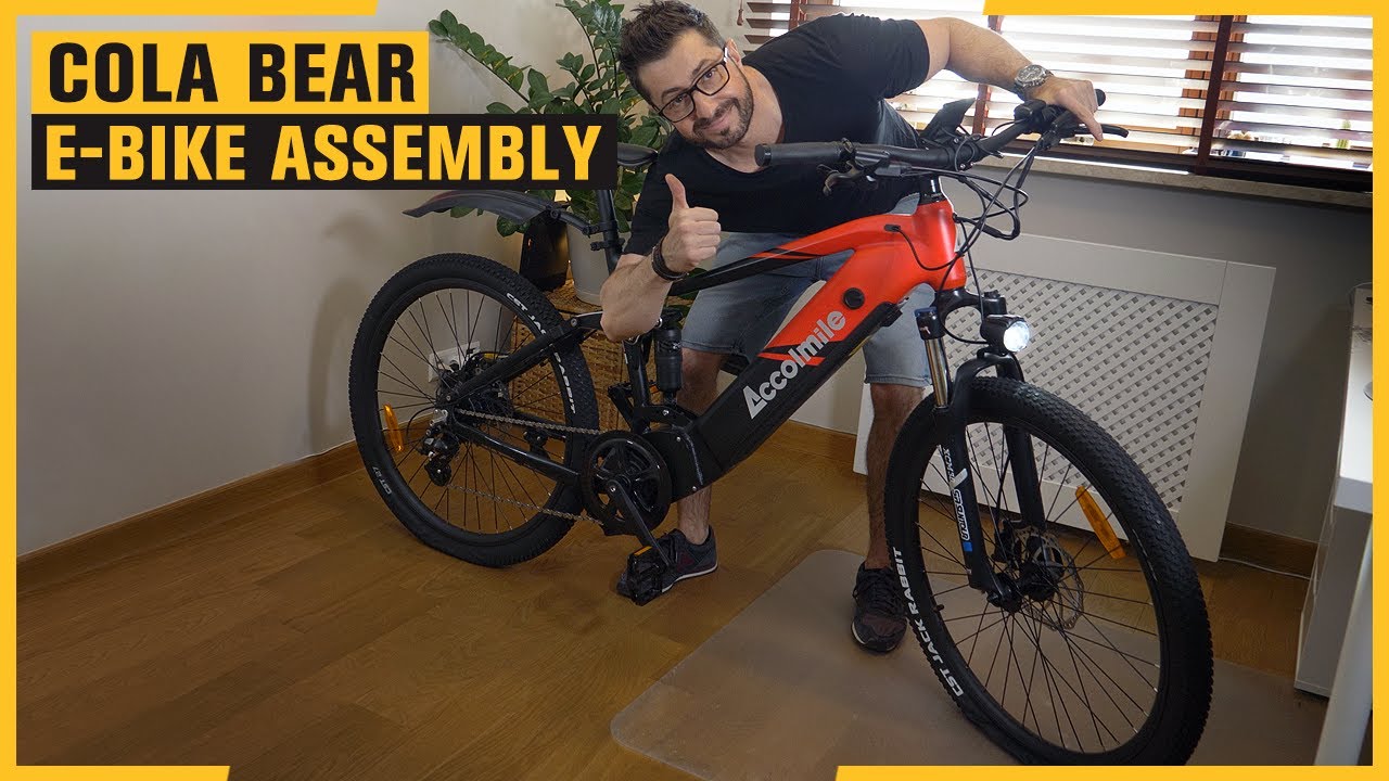 The BEST Mountain Bike 750W Mid Drive - Accolmile Cola Bear - Unbox and Assembly