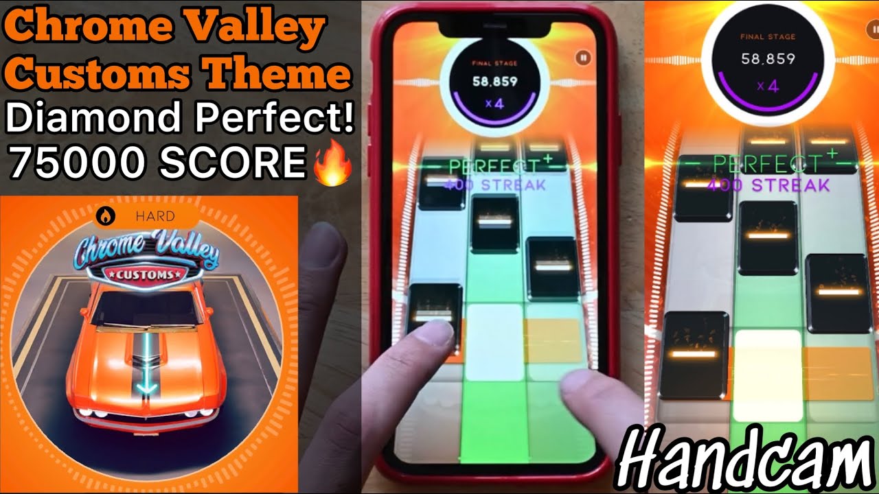 [Beatstar] Chrome Valley Customs Theme HARD DIAMOND PERFECT 75000 Handcam