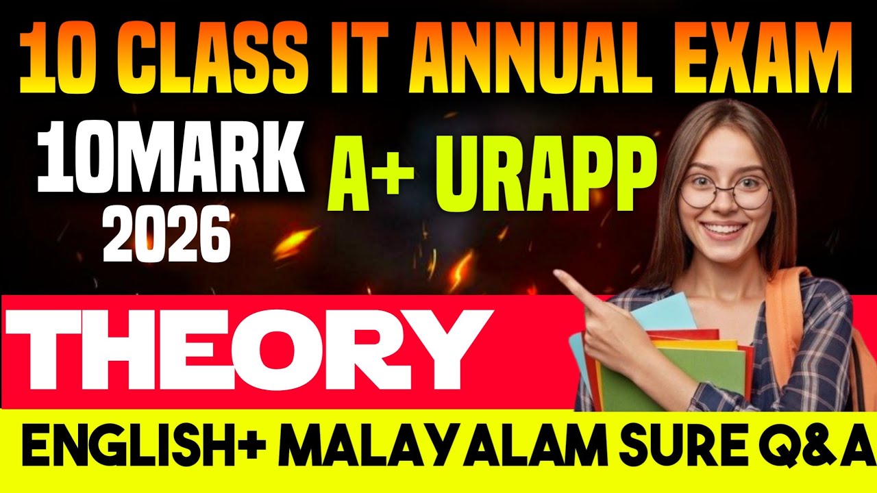 SSLC IT Theory Questions and Answers 2026/ SSLC IT Model examination 2026