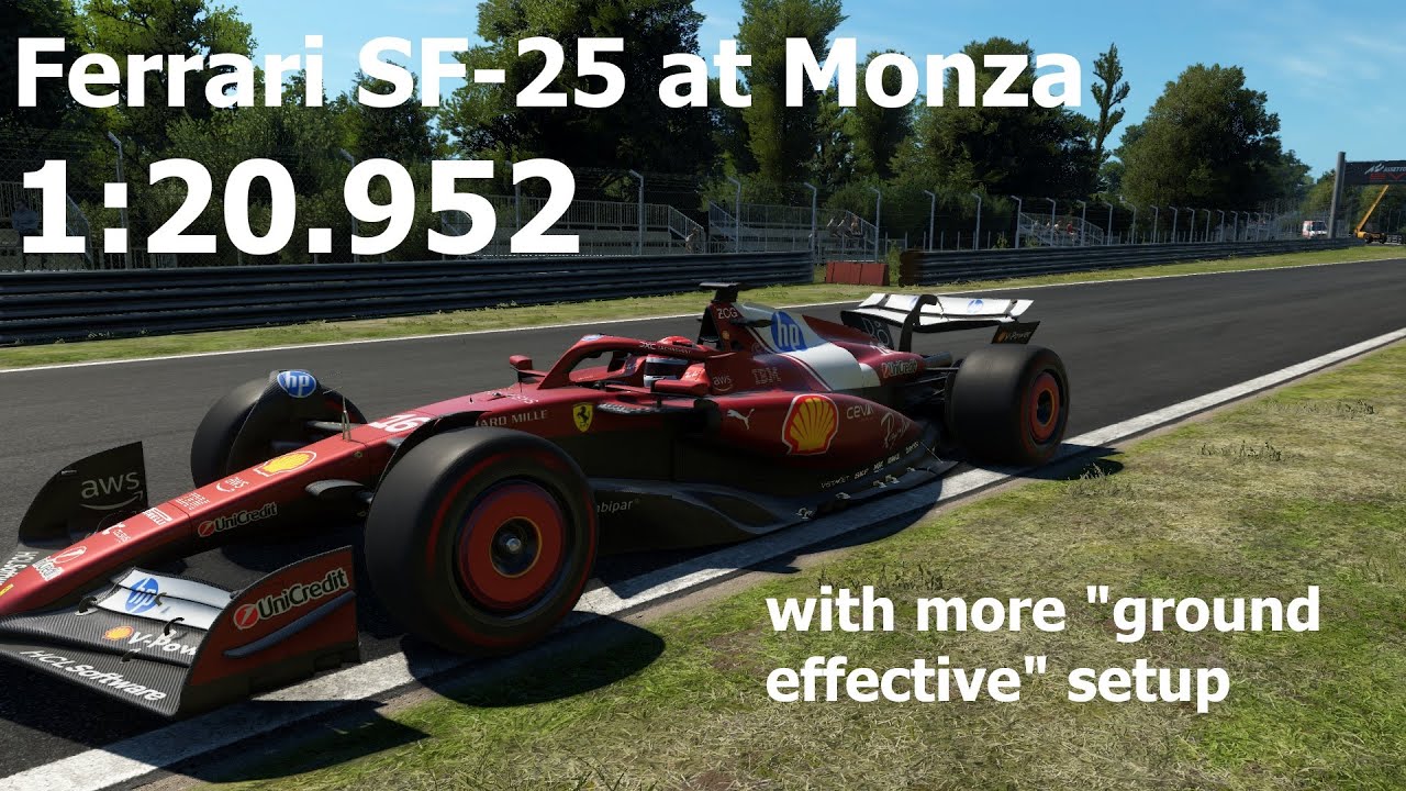 AC EVO (0.41): Attacking to sub 1:21 at Monza with the Ferrari SF-25
