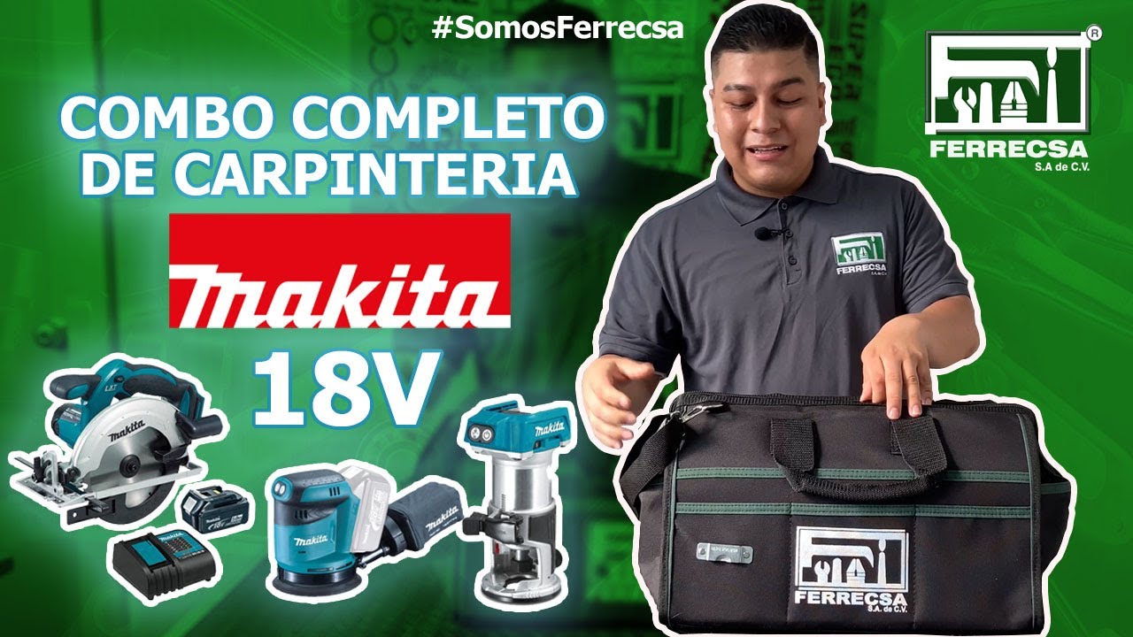SUPER! Combo Completo de Carpinter&iacute;a DLX3165ST Makita