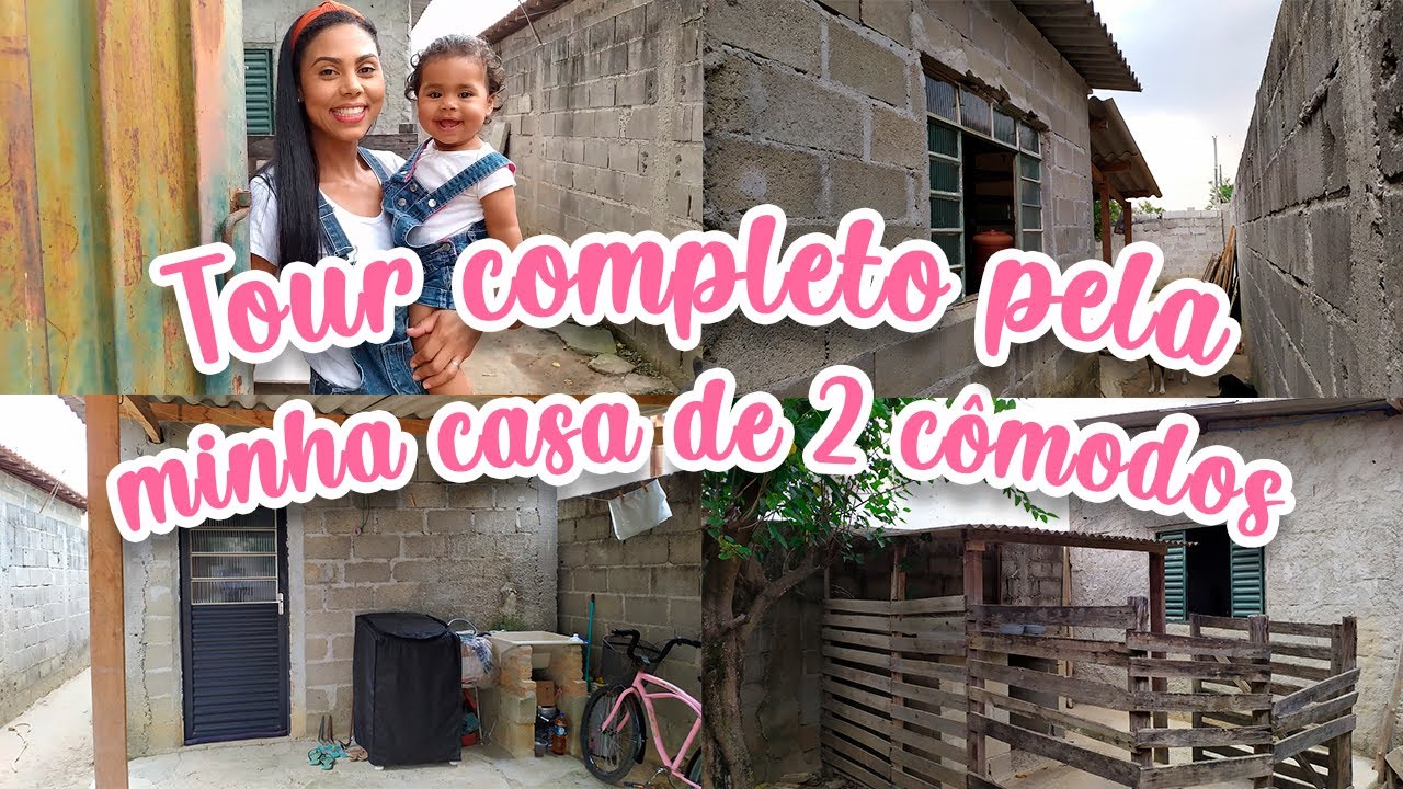 TOUR PELA MINHA CASA SIMPLES DE 2 CÔMODOS