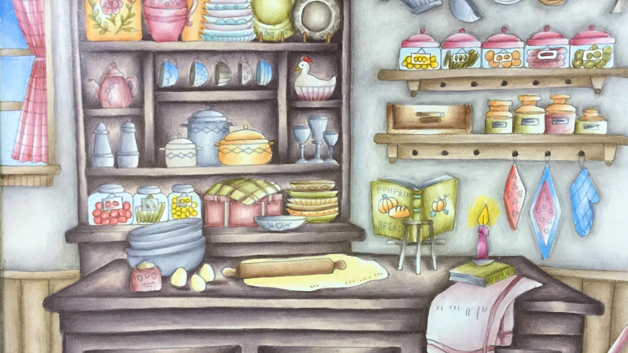 ROMANTIC COUNTRY by Eriy - prismacolor pencils - part 2