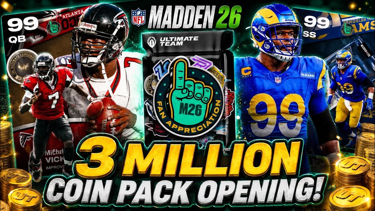 3 MILLION COIN PACK OPENING! OPENING ALL FAN APPRECIATION COIN PACKS! OPEN THESE NOW!