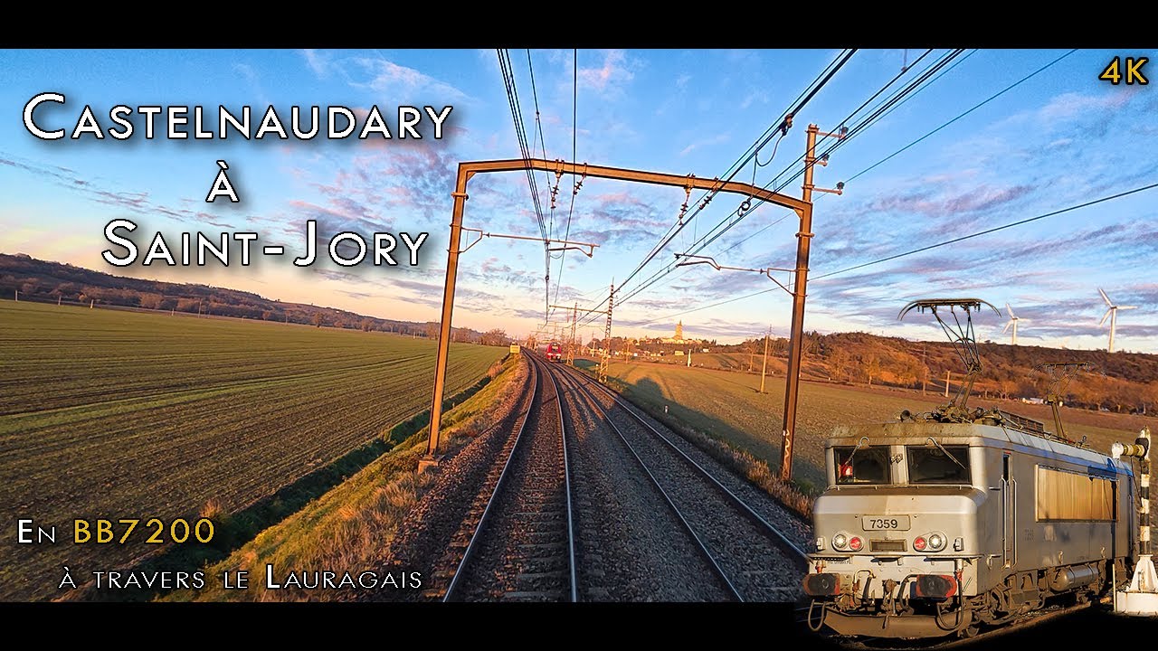 [Cab Ride] Castelnaudary - Saint-Jory en BB7200 - 4K