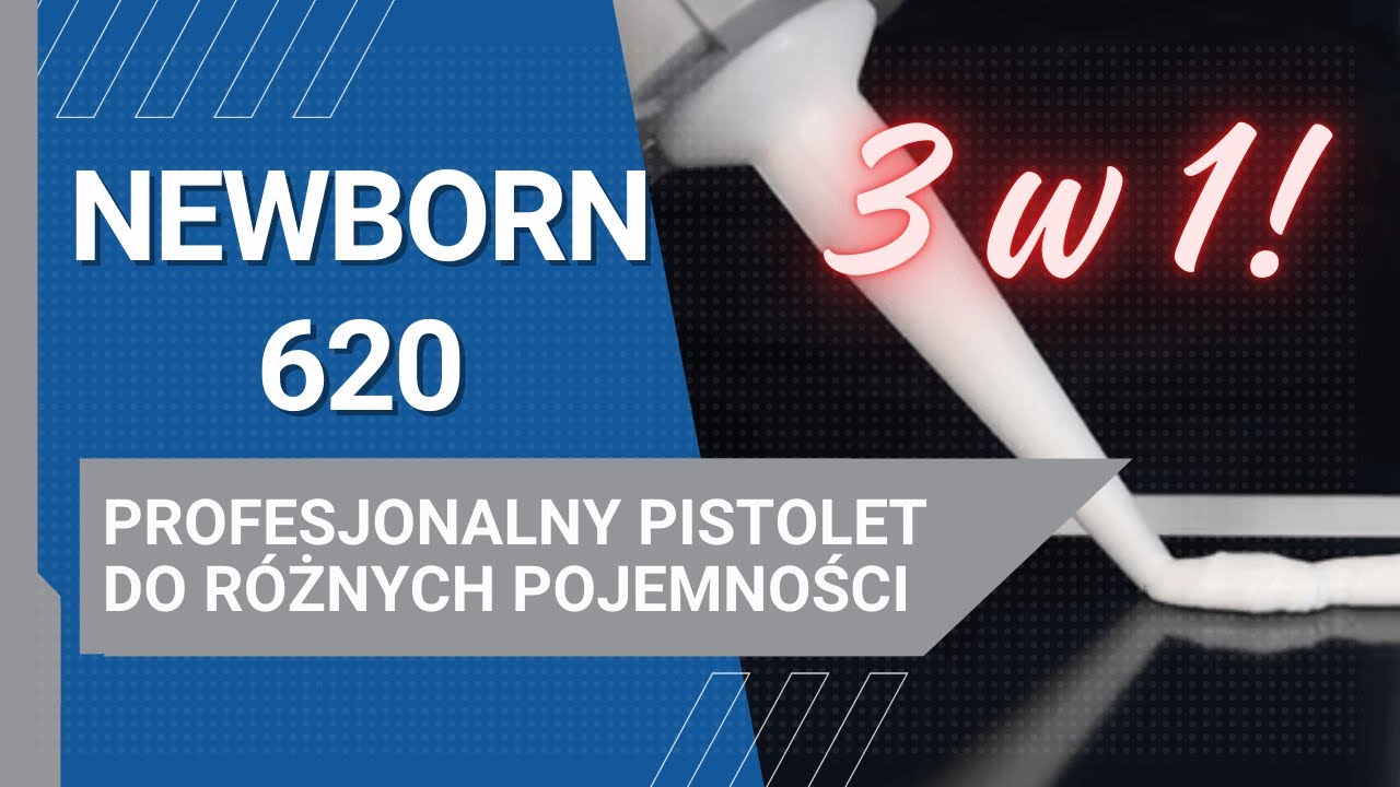 Jeden pistolet do kartuszy, kiełbas i mas luzem⁉️ Poznaj profesjonalny wyciskacz Newborn 620🧑‍🏭