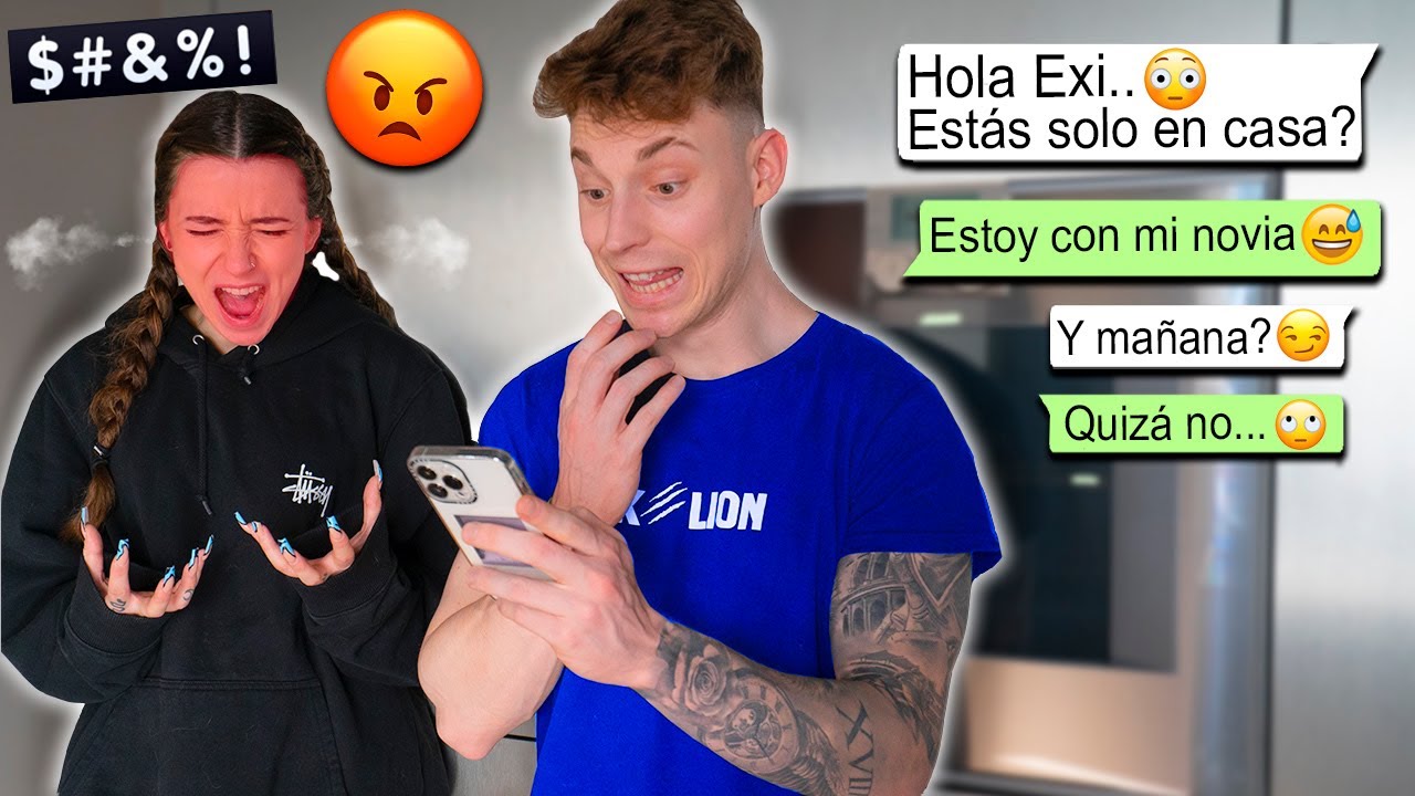 PONGO CELOSA A MI NOVIA POR 24 HORAS !! *se vuelve loca* Exi