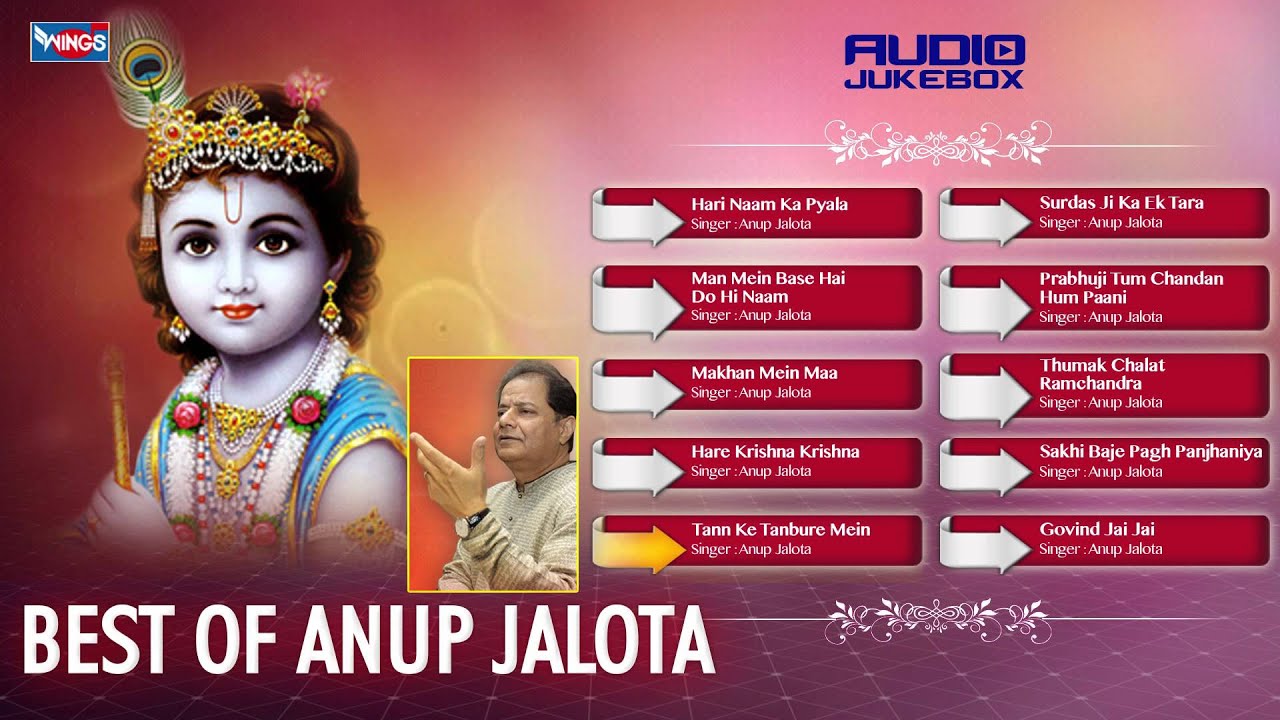 10 Bhajans of Anup Jalota | Non Stop Devotional Music Jukebox