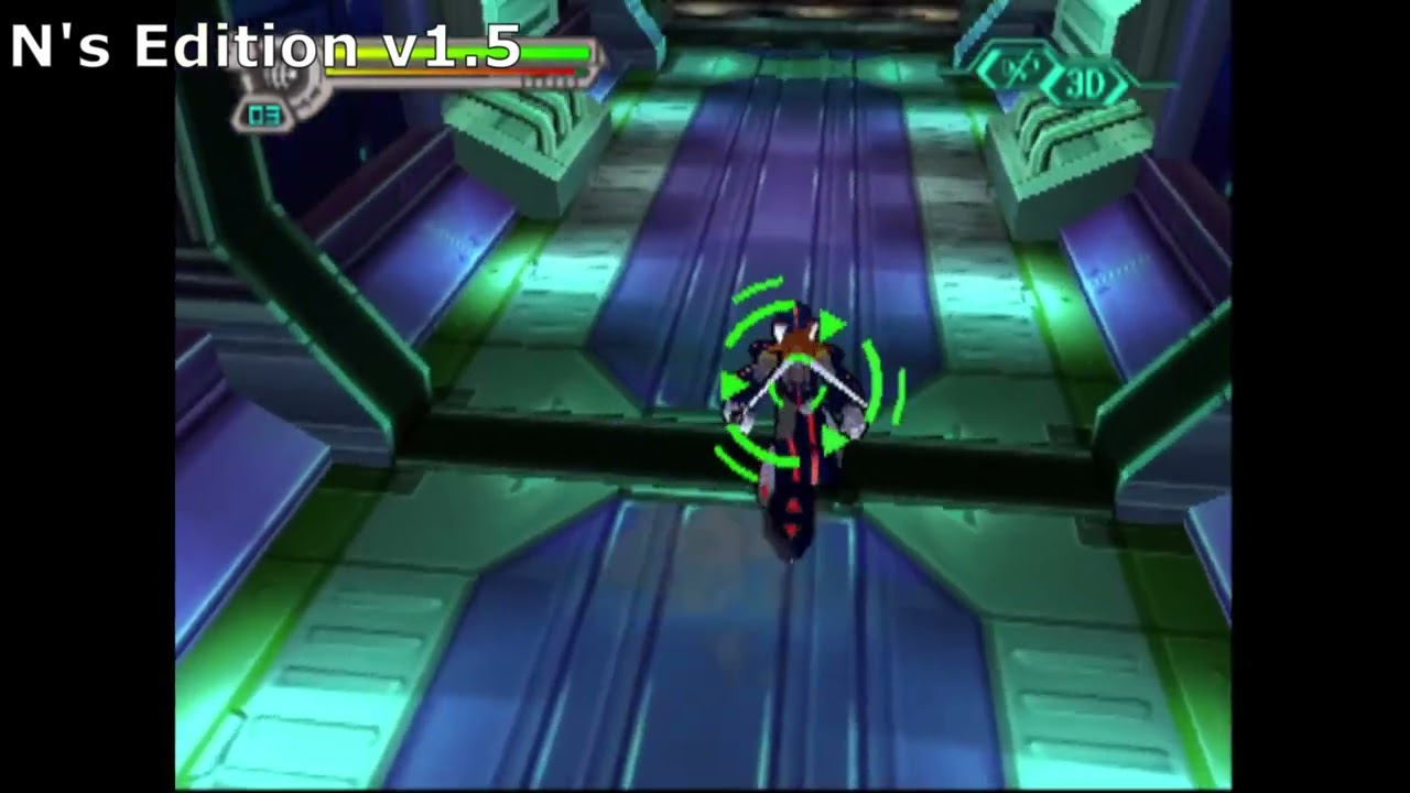 Mega Man X7 Wind Crowrang Stage fixed the camera angle