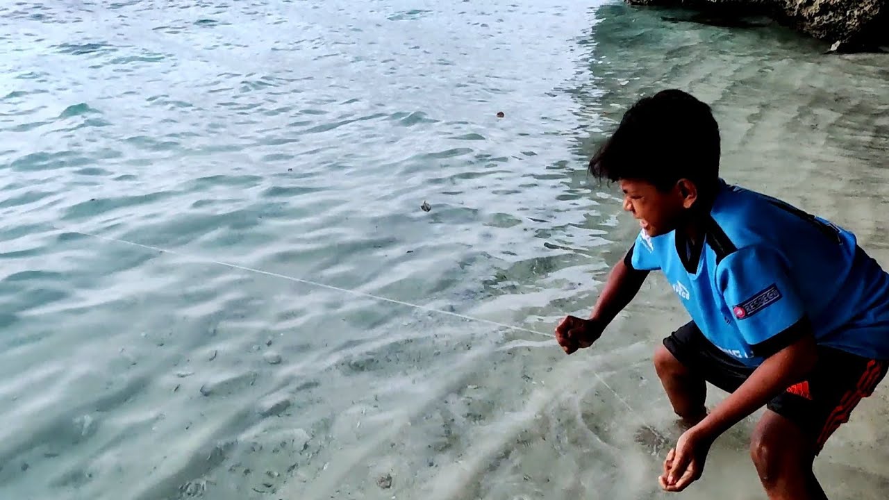 Umpan GURITA HIDUP bocil tak kuasa menahan senar saat disambar ikan
