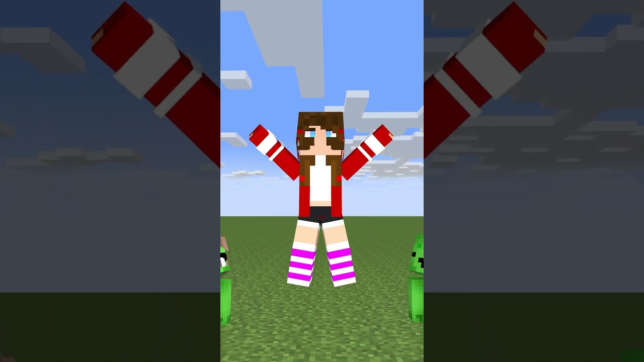 HELP JJ and Mikey Win The Perfect Jump  - Maizen Minecraft Animation #maizen #minecraft #shorts