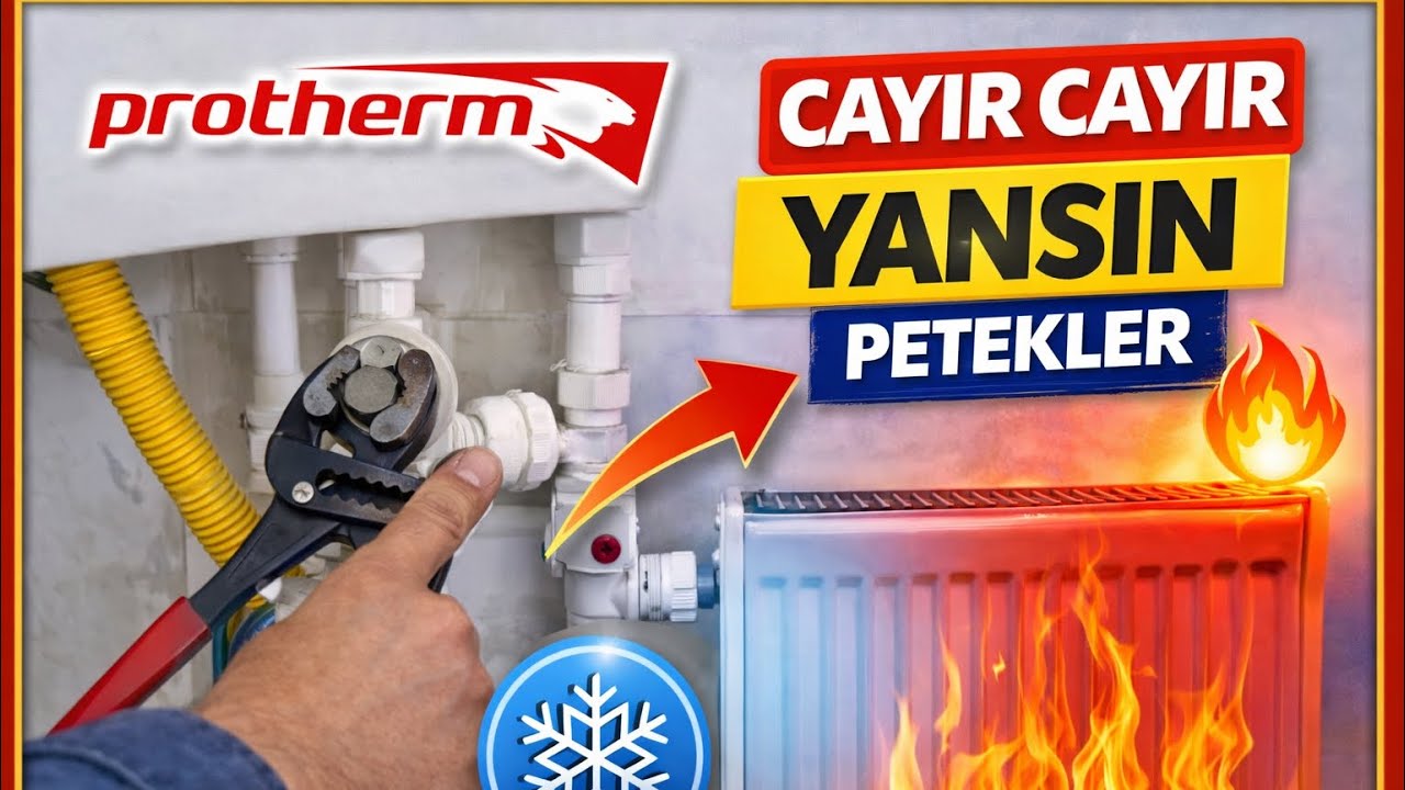 PROTHERM KOMBİ PETEKLER ISINMIYORSA MUHAKKAK BU YÖNTEMİ DENEYİN PETEKLER CAYIR 🔥 CAYIR 🔥 YANACAK!
