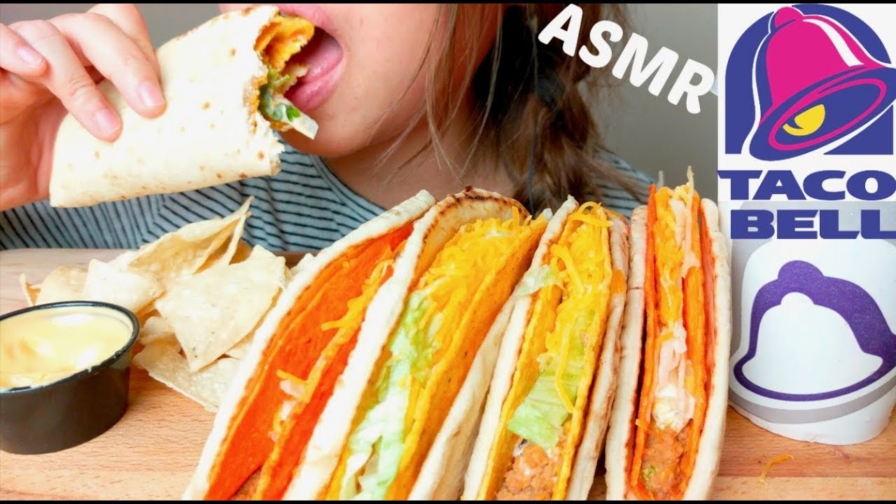 ASMR TACO BELL DORITOS Cheesy Gordita Crunch TACOS + Nacho Cheese Chips 먹방 *No Talking* suellASMR