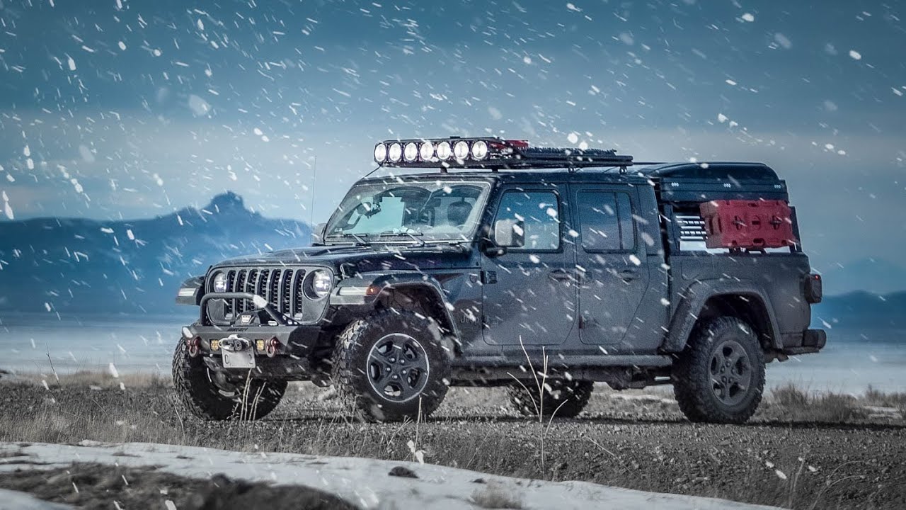 -12° WINTER CAMPING in my JEEP GLADIATOR on the Pony Express Trail