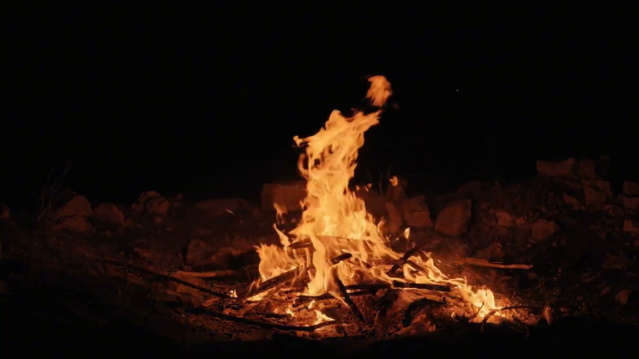 1 Hour of Campfire Sounds – Crackling Fire for Sleep, Study & Relaxation