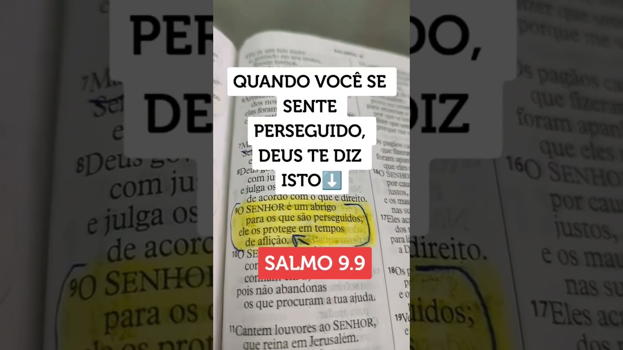 QUANDO VOC&Ecirc; SE SENTE PERSEGUIDO, DEUS TE DIZ ISTO!#shorts #versiculo #palavradef&eacute; #deus #creia #f&eacute;