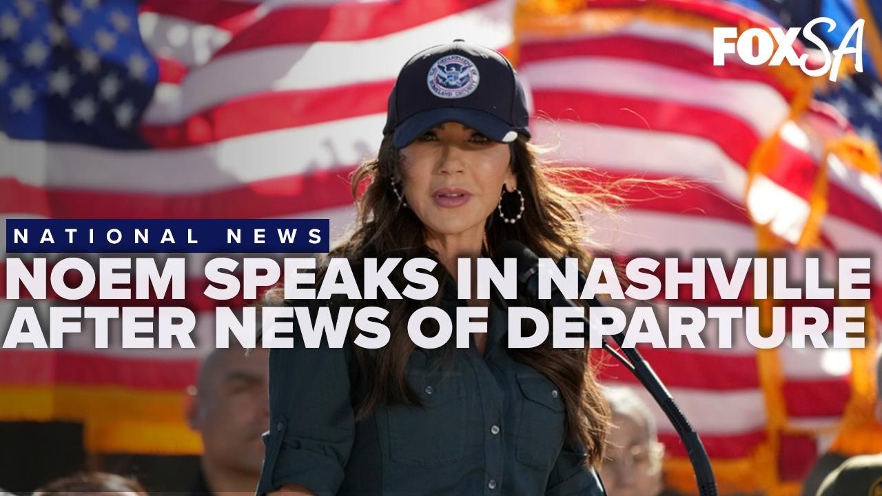 Kristi Noem speaks in Nashville following announcement of her departure from Homeland Security