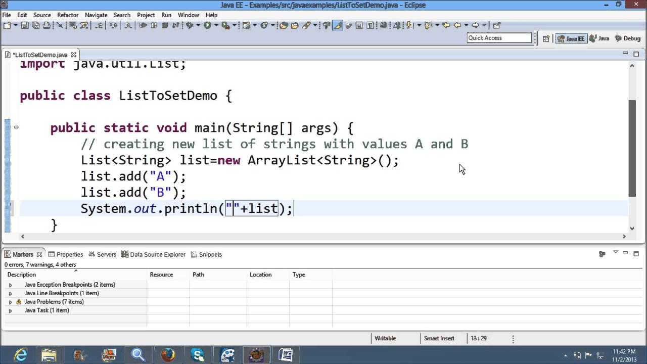 How to convert list to set in java?