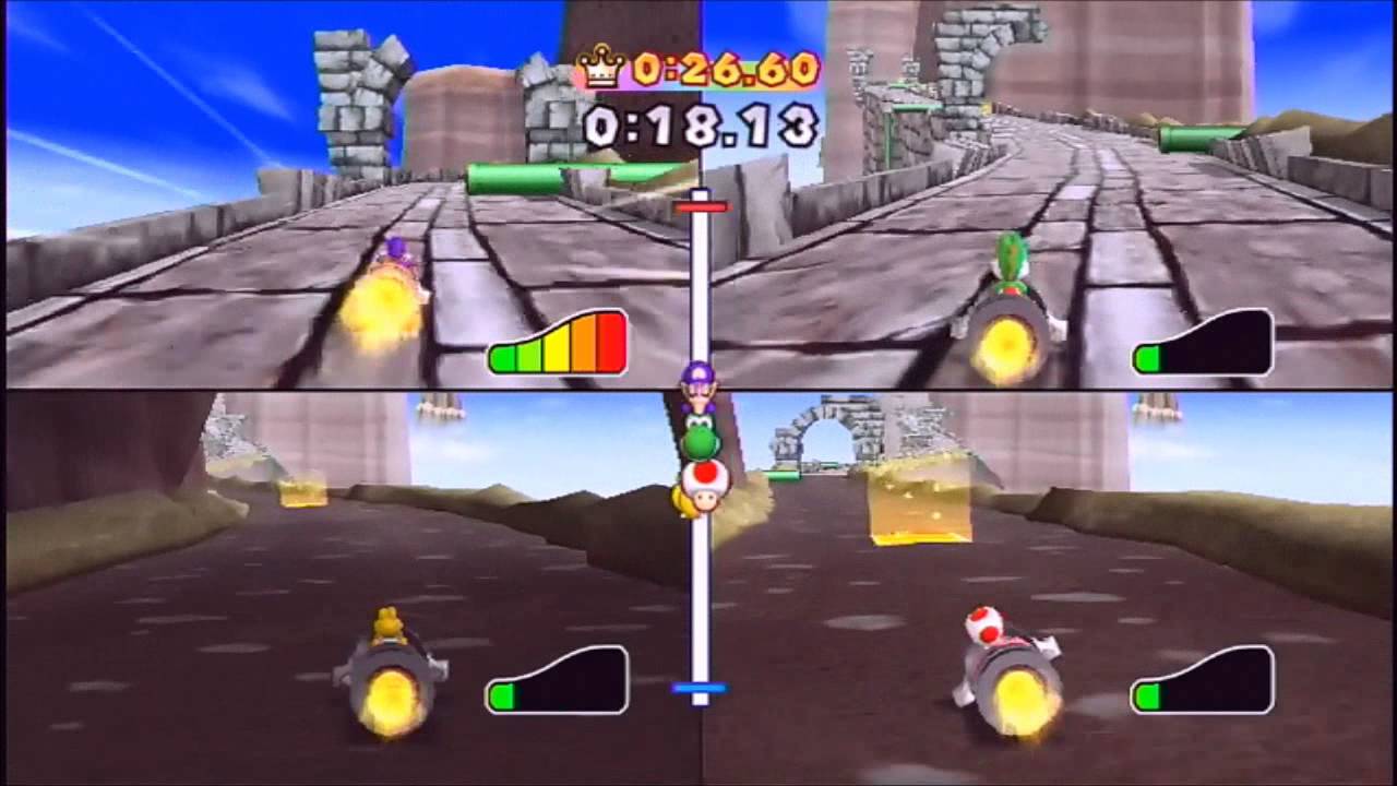 Mario Party 9 Minigames - Speeding Bullets