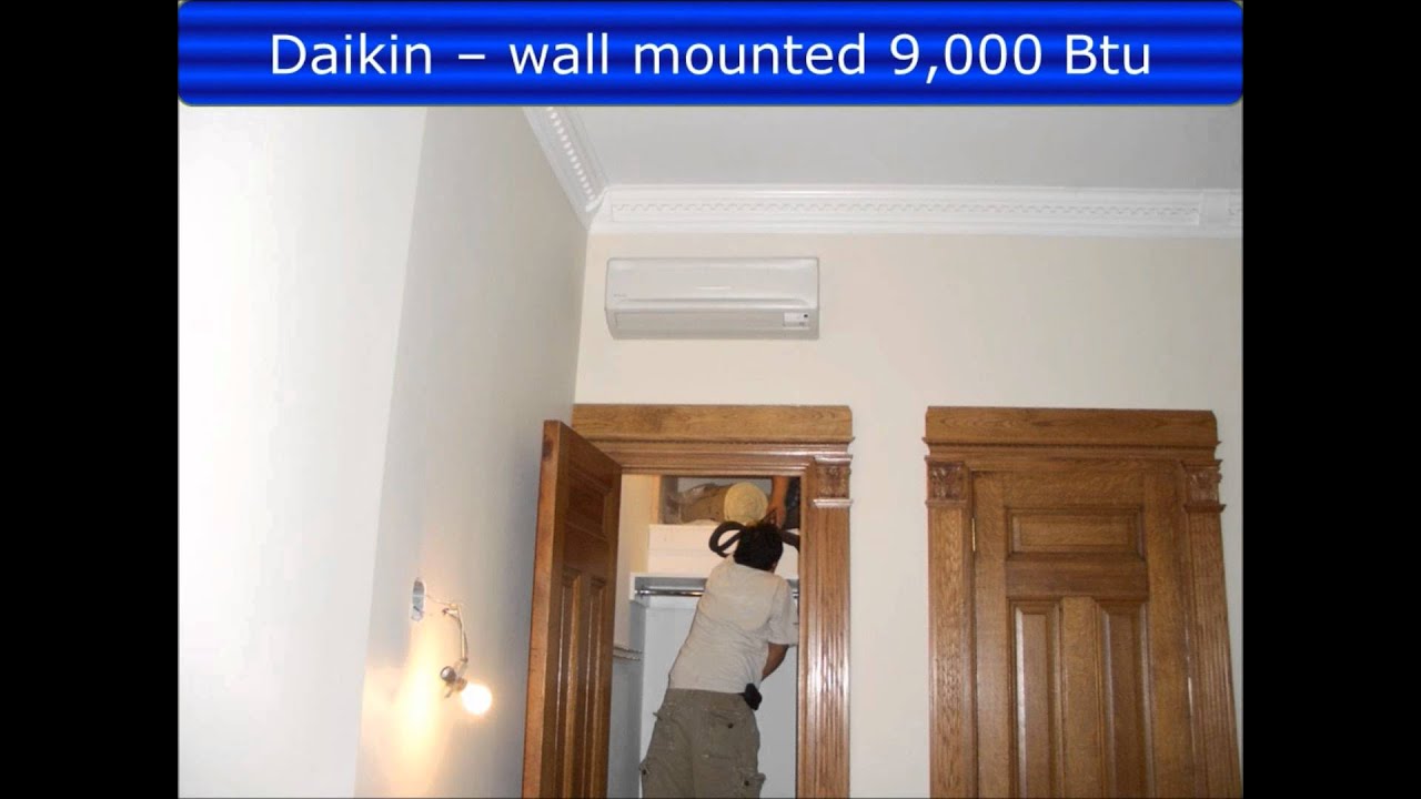 NYC Daikin Multi zone - Ductless Air conditioning heat pump.wmv