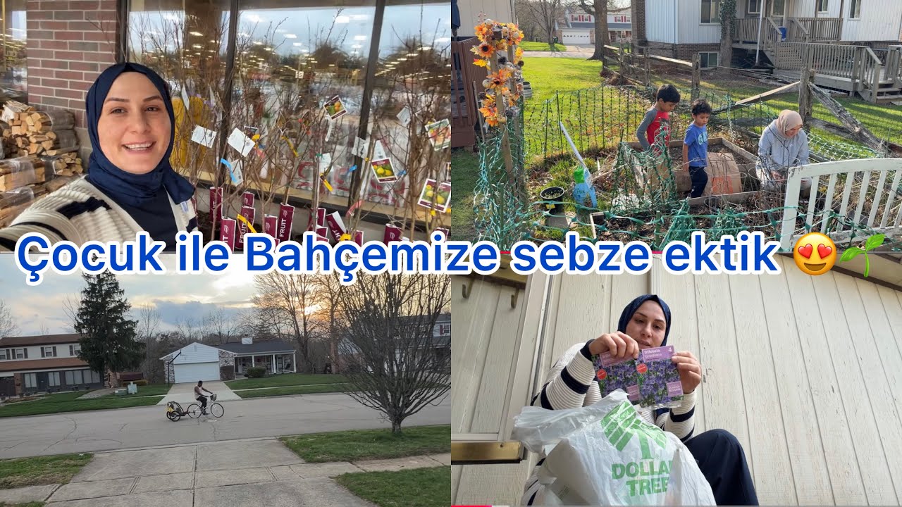 2 GÜNLÜK RAMAZAN RUTİNİ ☪️ YAZ GELİYOR BİSİKLETİMİZİ ÇIKARDIK BAHÇEMİZE SEBZE EKTİK 🌱🚲 GÜNLÜK VLOG 