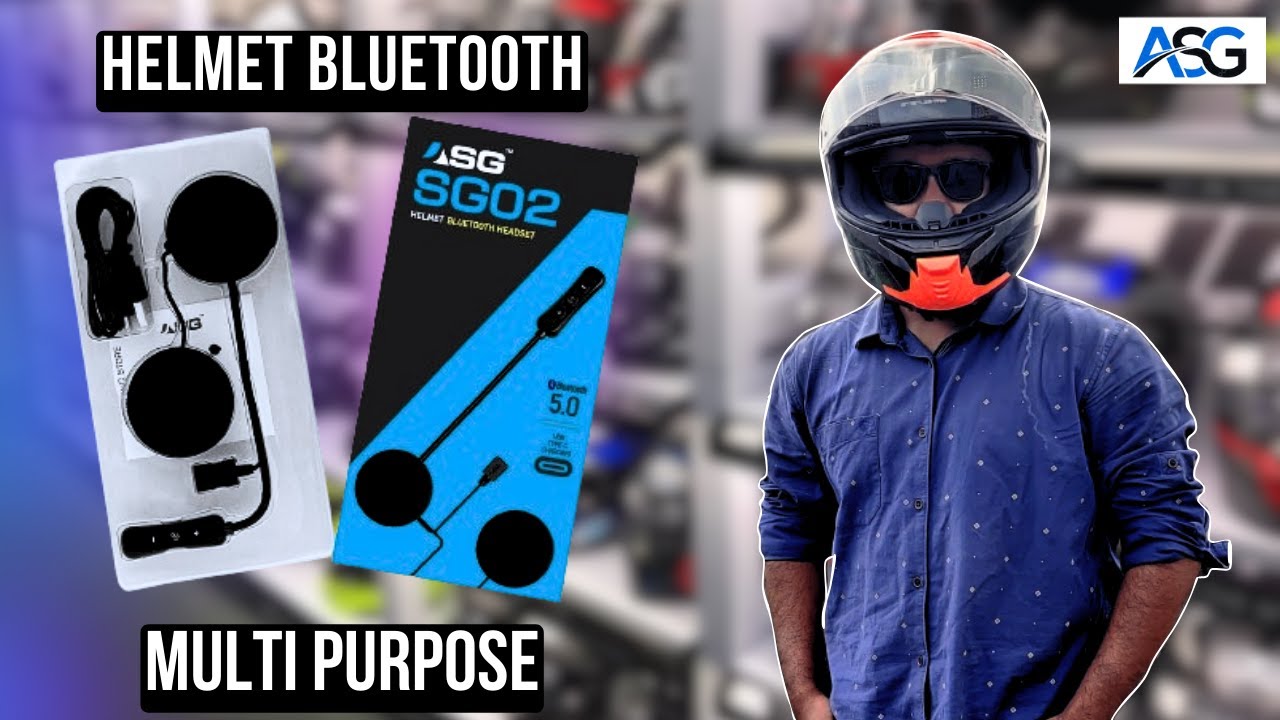 ASG SG02 best bluetooth headset for Helmet | Calling & Music | Siri & Google | Cost and Quality ?