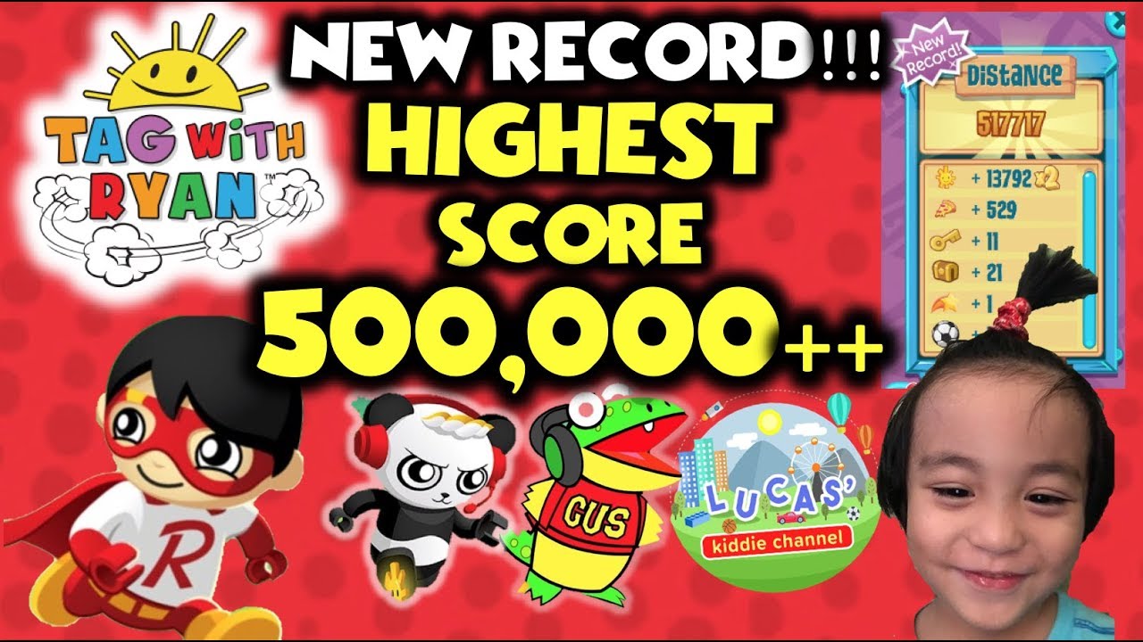 TAG WITH RYAN HIGHEST SCORE 500,000++| TAG WITH RYAN GAME | NEW HIGH SCORE