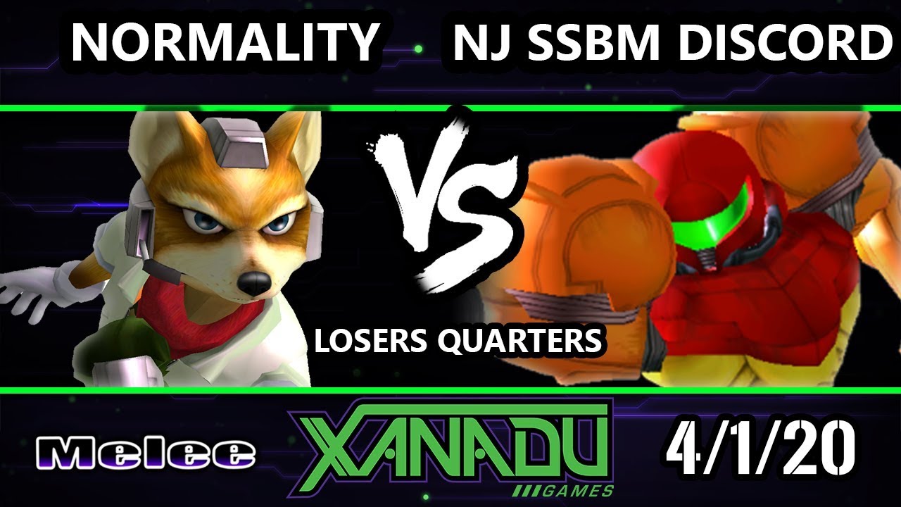 S@X 347 Online Losers Quarters - The NJ SSBM Discord (Samus, Fox) Vs. Normality (Fox) Smash Melee