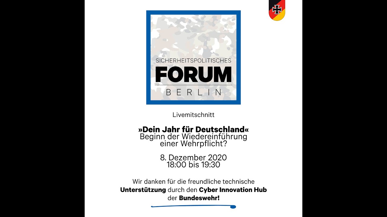 Sicherheitspolitisches Forum Berlin 2020 (Online-Veranstaltung)
