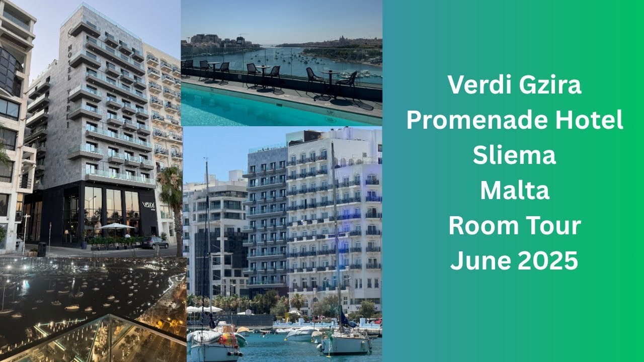 Verdi Gzira Promenade Hotel Sliema Malta Room Tour June 2025