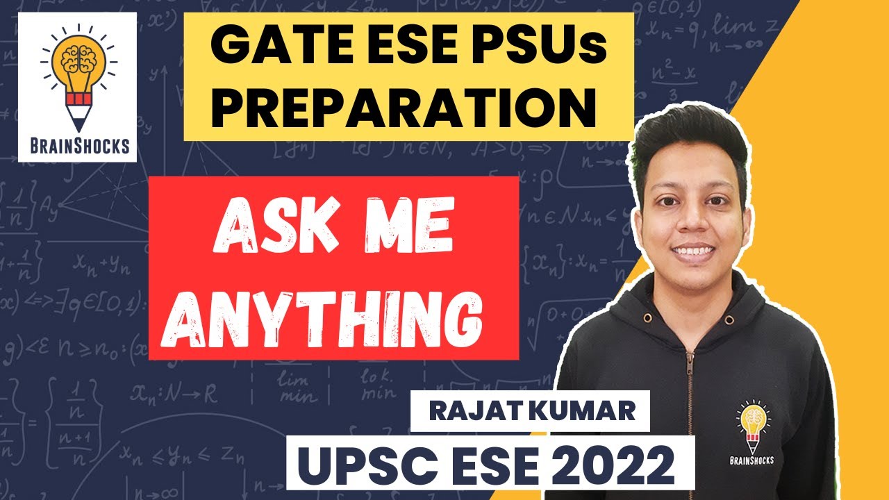 GATE 2026 | ESE 2026 | PSU Exams Preparation| Ask Me Anything | Rajat Kumar GATE AIR 5 ECE 2023