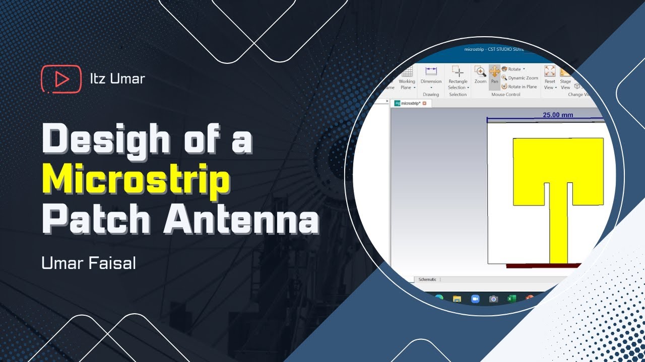 How to design a Square Microstrip Patch Antenna at an operational frequency of 5.8 GHz using CST.