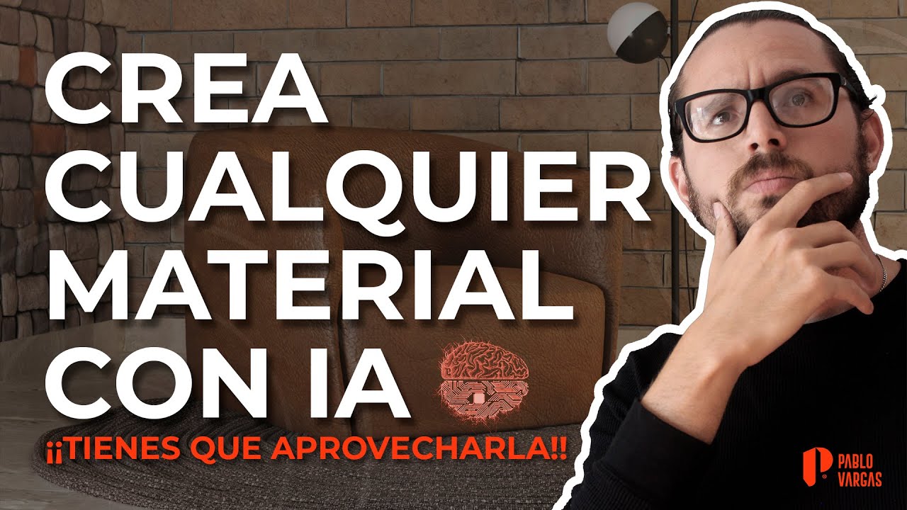 😱 ¡DE TEXTO A MATERIAL PBR CON UN CLIC! 🧠 No me lo creo, otra IA para arquitectos