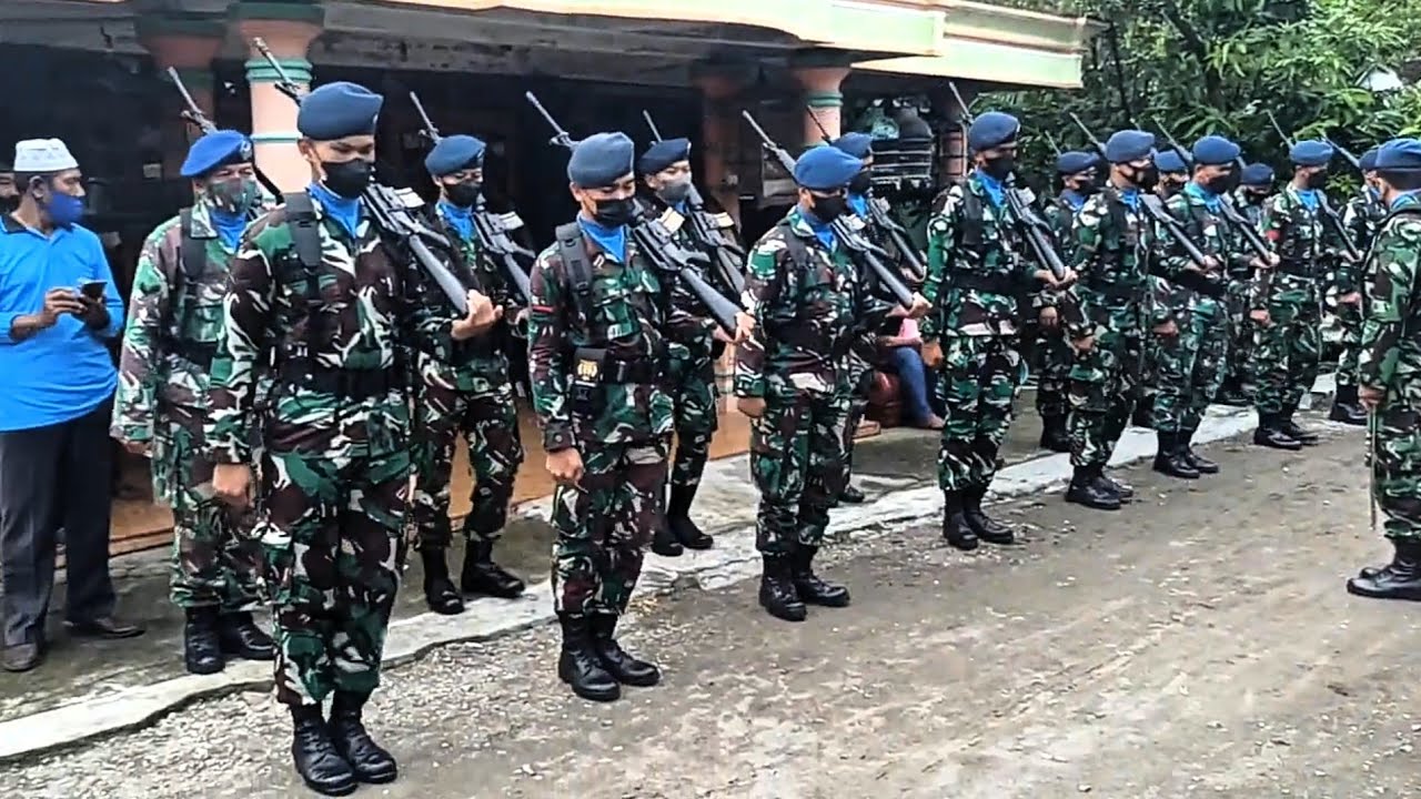 Indonesian Air Force military funeral ceremony