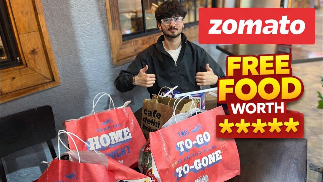 Itna sara free ka khana🌭🍛 || Zomato ka best offer 🥳 🎉