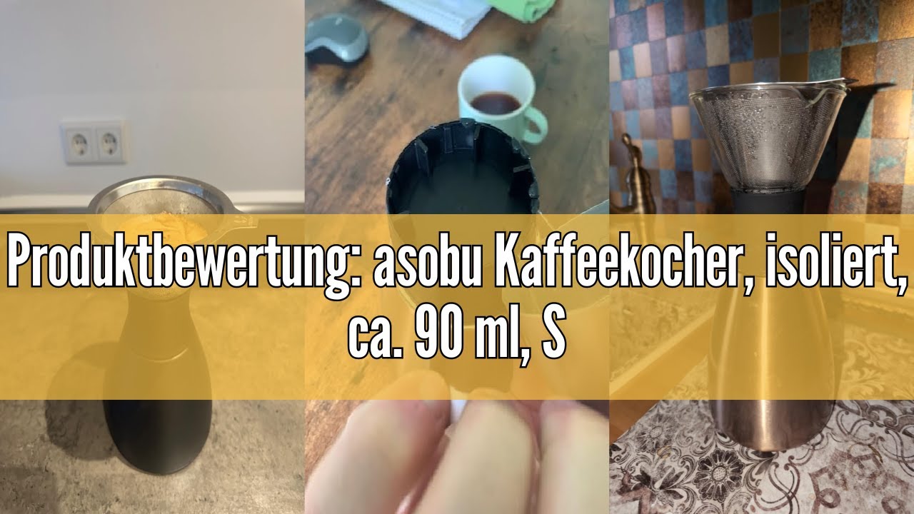 Produktbewertung: asobu Kaffeekocher, isoliert, ca. 90 ml, Schwarz Doppelwandiges Vakuum, Edelstahlf
