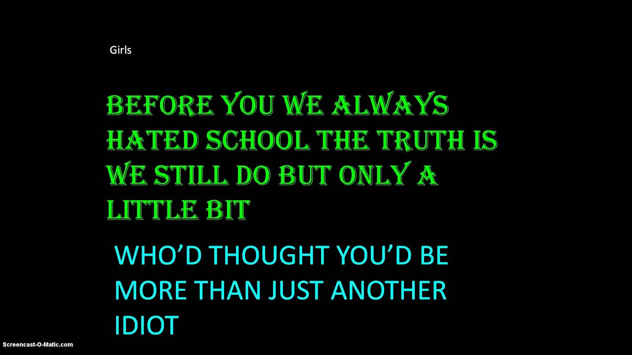 4 o'clock Club Thanks Mr Carter Lyrics