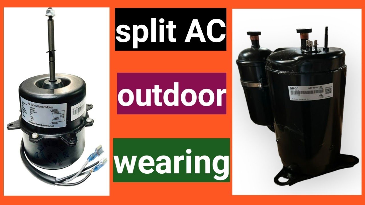 split AC outdoor wearing diagram/Split AC  Fan And Compressor Full Wiring Hindi/
