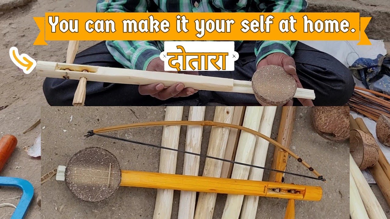 Fantastic lokal music instrument Dotara/Pitilu making skills🎻