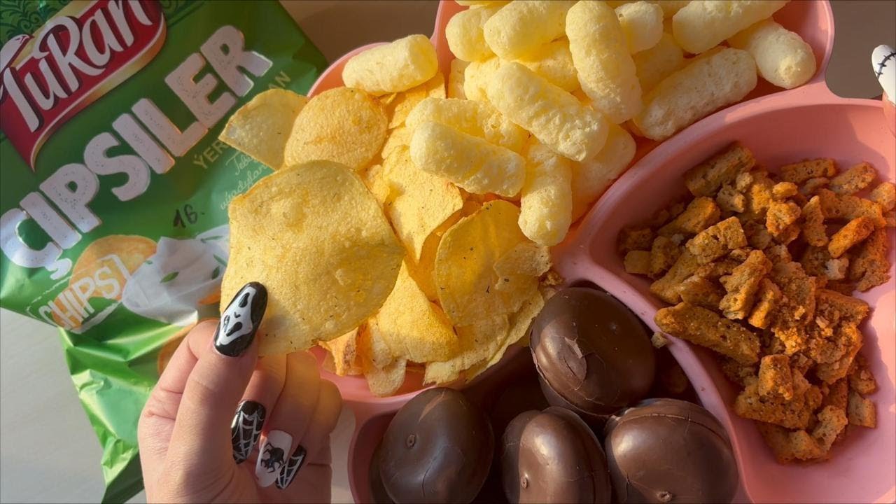 ASMR filling platter with CHIPS 🥔🌶️