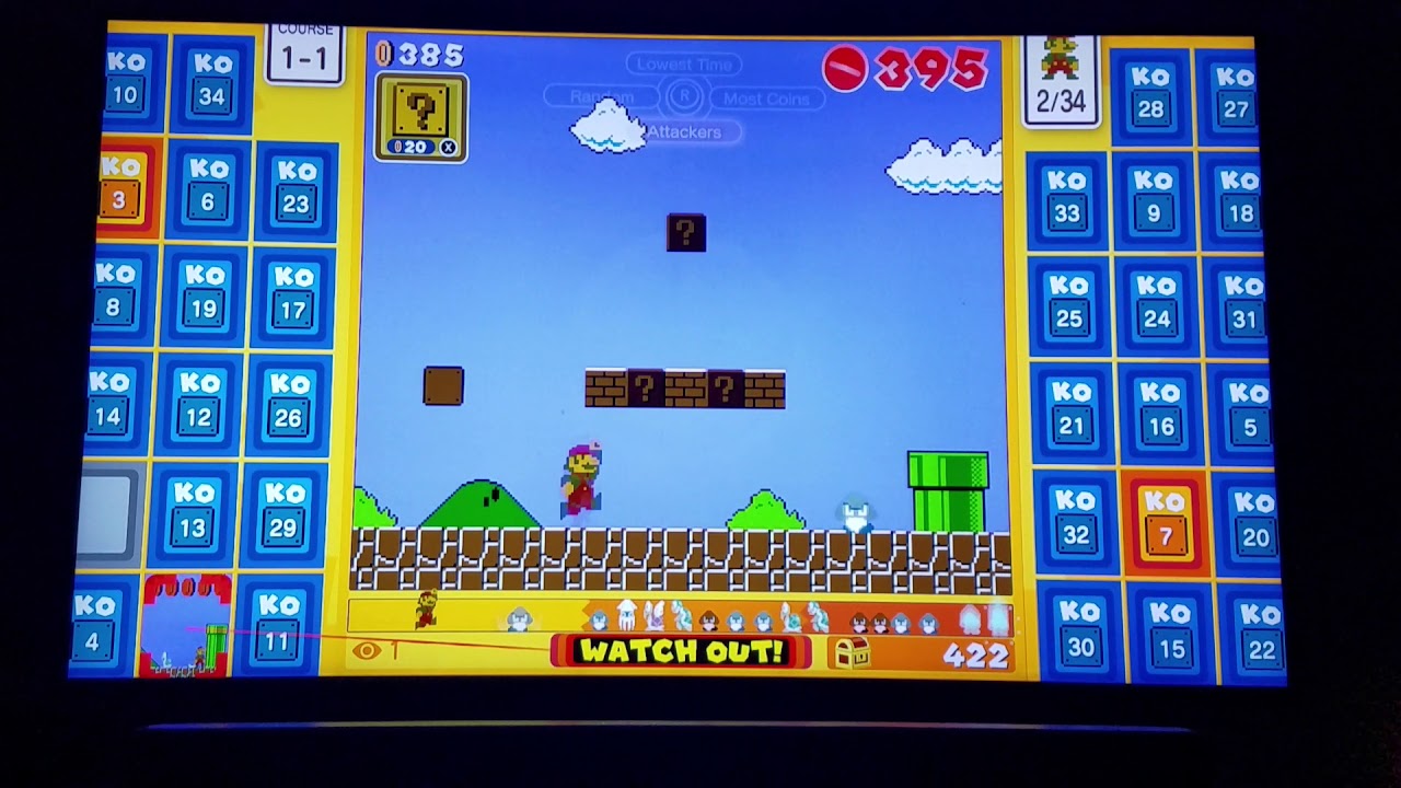 super mario 35 1st place insane last minute