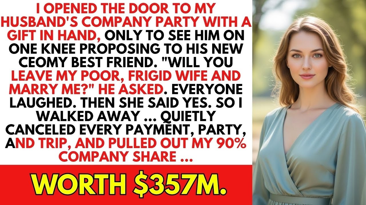 I SHOWED UP TO MY HUSBAND'S LAVISH COMPANY PARTY I PAID FOR, ONLY TO SEE HIM PROPOSING...