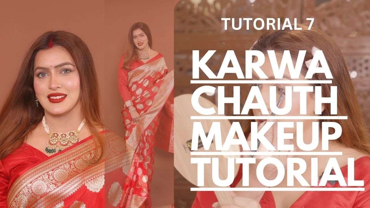 Tutorial #7 KARWA CHAUTH MAKEUP TUTORIAL || MAKEOVERBYPREETIGERA |#karwachauthmakeuplook #preetigera
