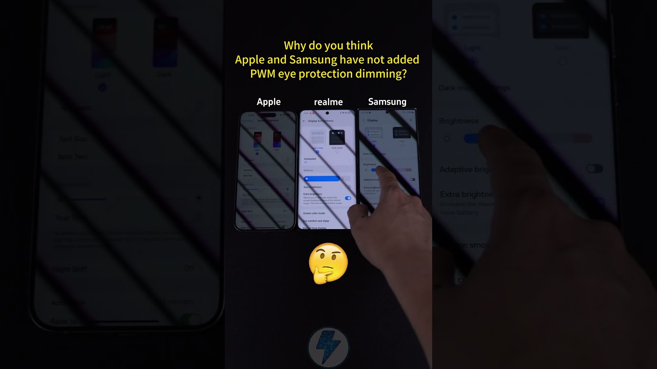 Why don&rsquo;t Apple and Samsung use PWM dimming? #iphone #samsung