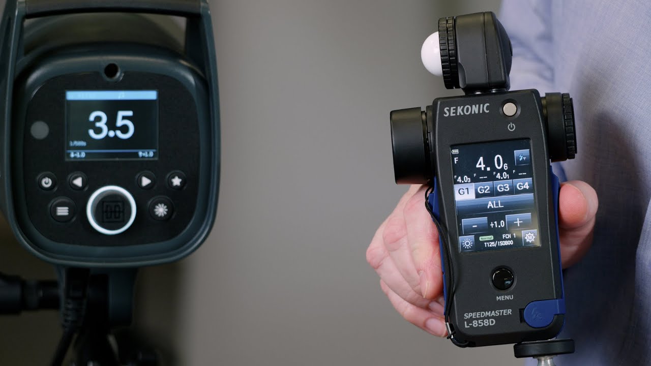 Sterowanie lampami Elinchrom za pomocą światłomierza Sekonic L-858D